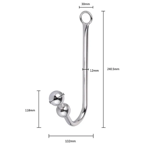 Collar Hook Anal Elegant and with Beaded Cuffs 5334 0528